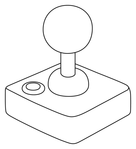 Joystick Emoji Coloring Page